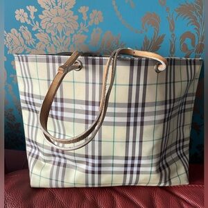 Burberry Tote with Vachetta Straps